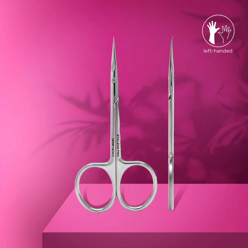STALEKS - EXPERT 13 TYPE 3 Professional cuticle scissors with hook for left-handed users