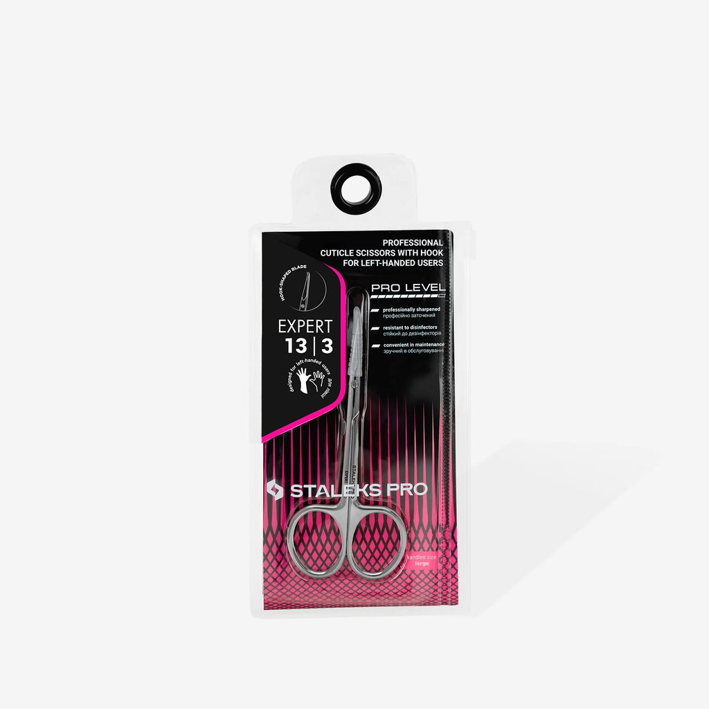 STALEKS - EXPERT 13 TYPE 3 Professional cuticle scissors with hook for left-handed users