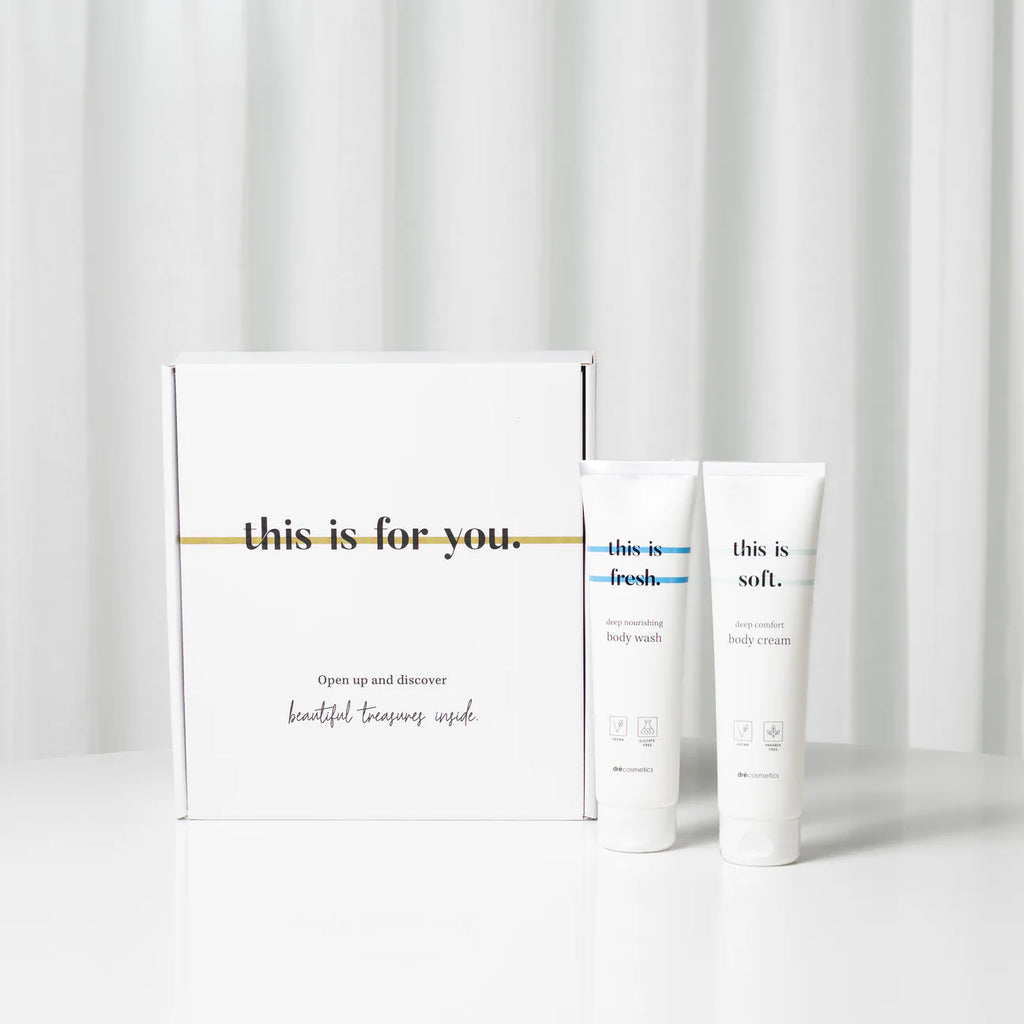 TIU - Cadeauset :  body wash (150ml) + body cream (150ml)
