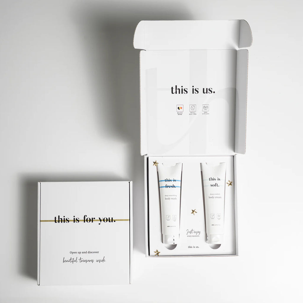 TIU - Cadeauset :  body wash (150ml) + body cream (150ml)