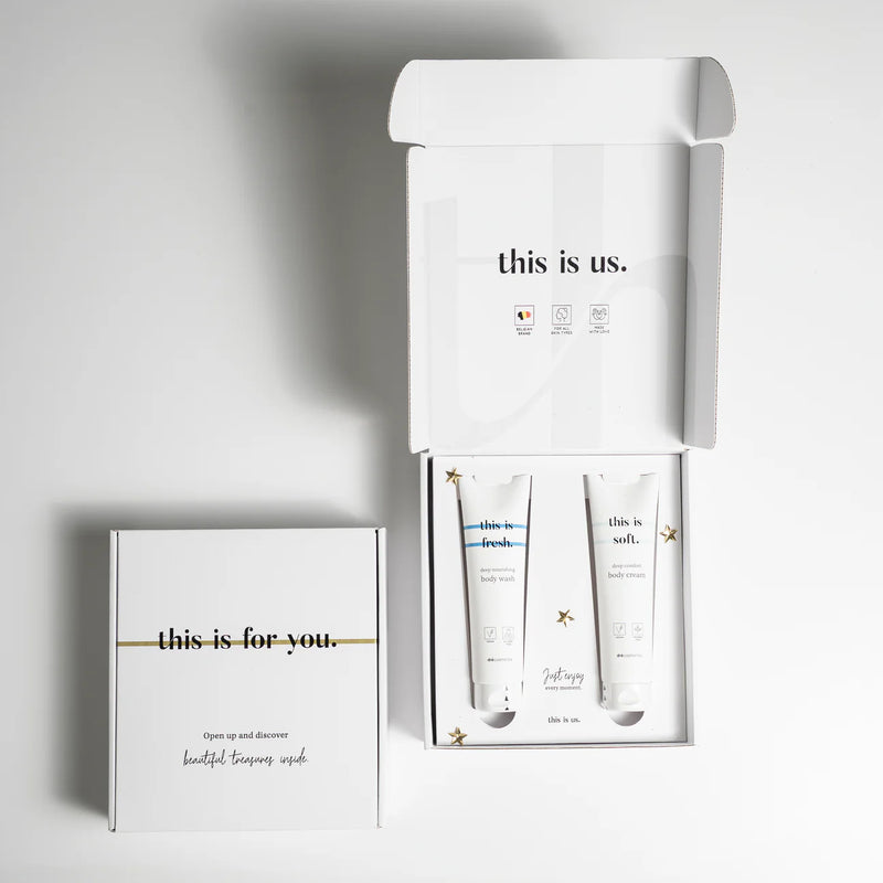 TIU - Cadeauset :  body wash (150ml) + body cream (150ml)