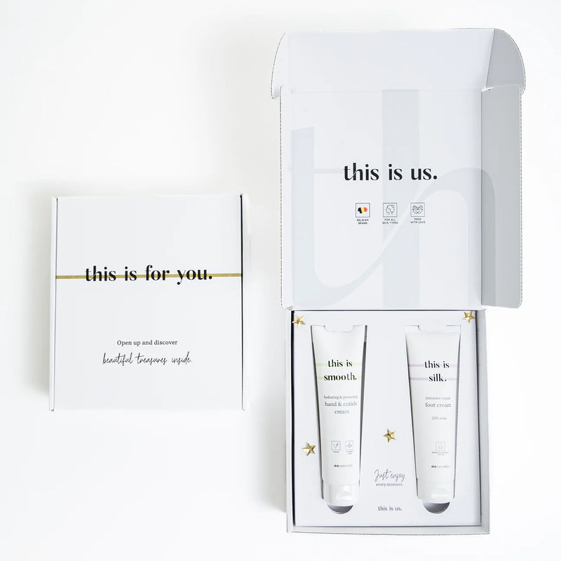 TIU - Cadeauset : hand & cuticle cream (150ml) + foot cream (150ml)